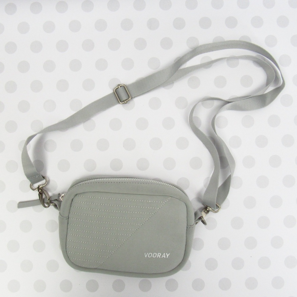 Vooray Sidekick Gray Neoprene Cross-Body Bag